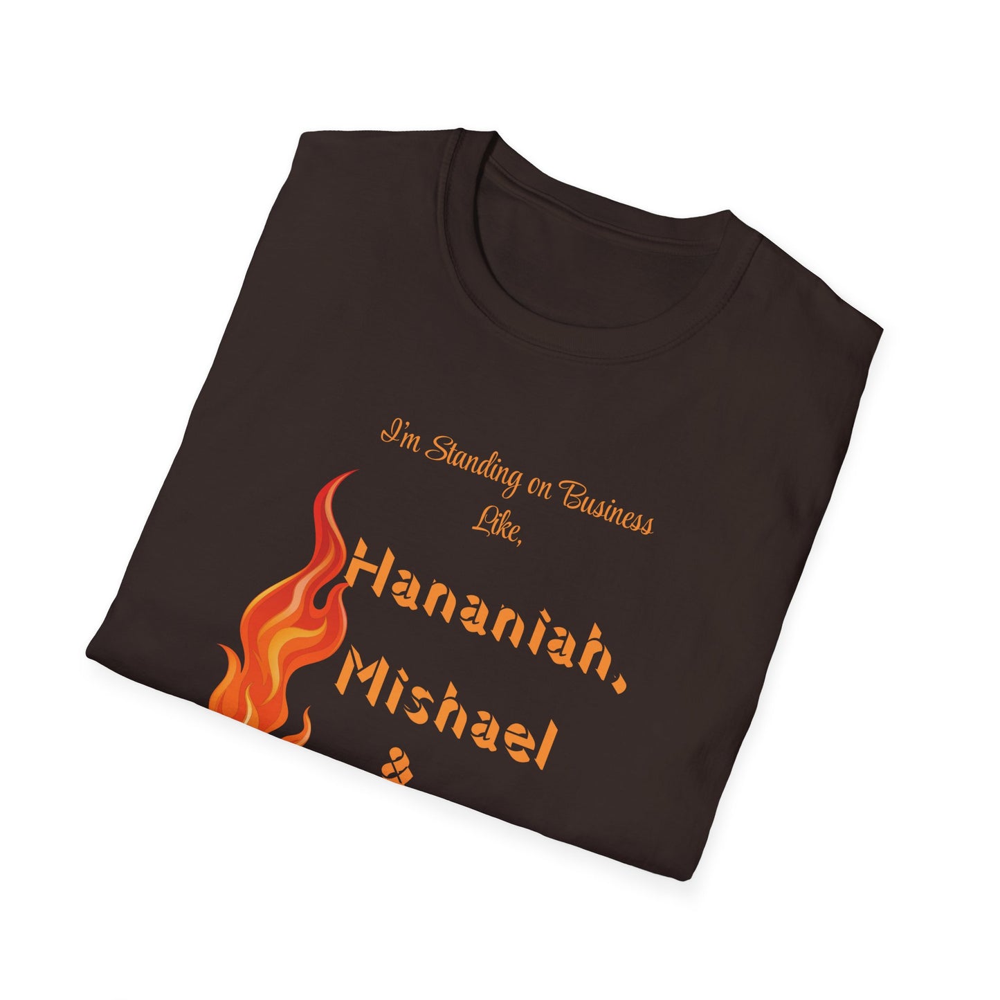 Daniel 3 Fire T-Shirt for Everyday Wear, Faith-Based Apparel, Christian Gift, Motivational Clothes, Unisex Softstyle Tee