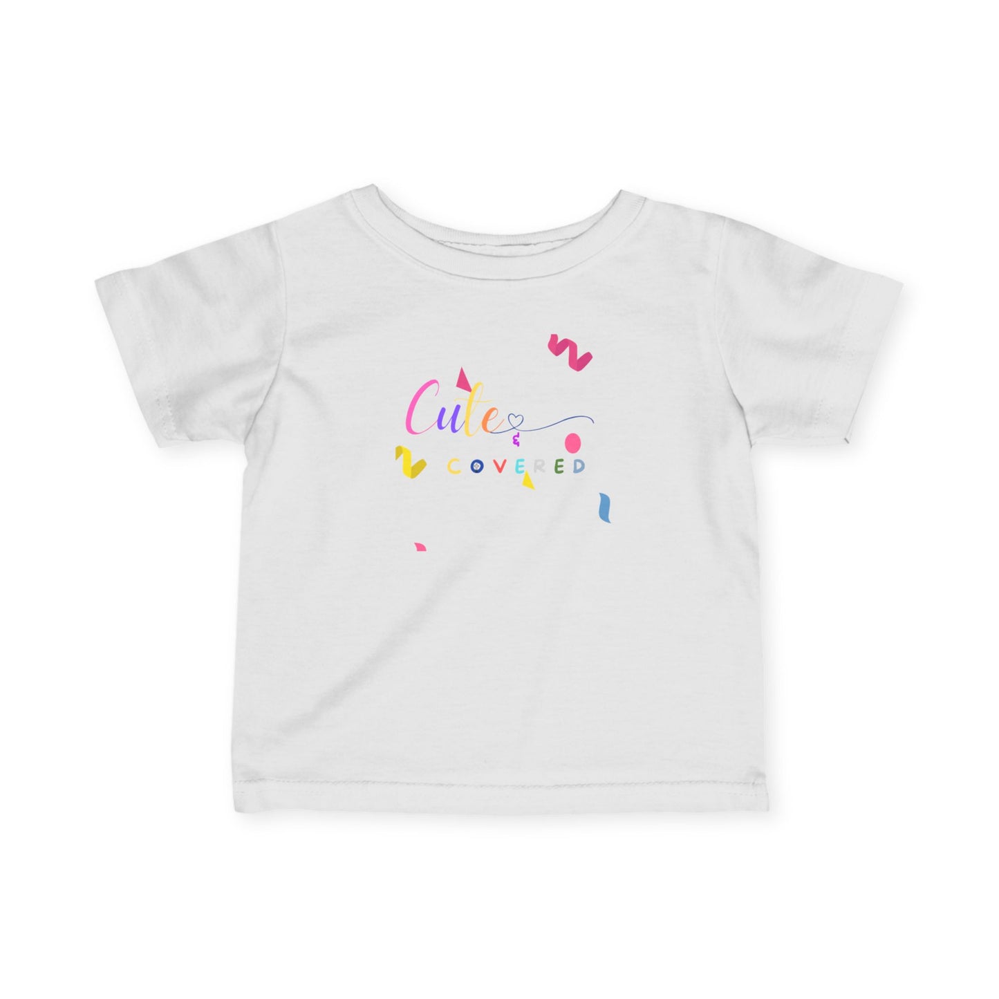 Cute and Covered Confetti Infant Fine Jersey Tee, Adorable Baby Shirt, Toddler T-Shirt, Birthday Gift, Everyday Wear