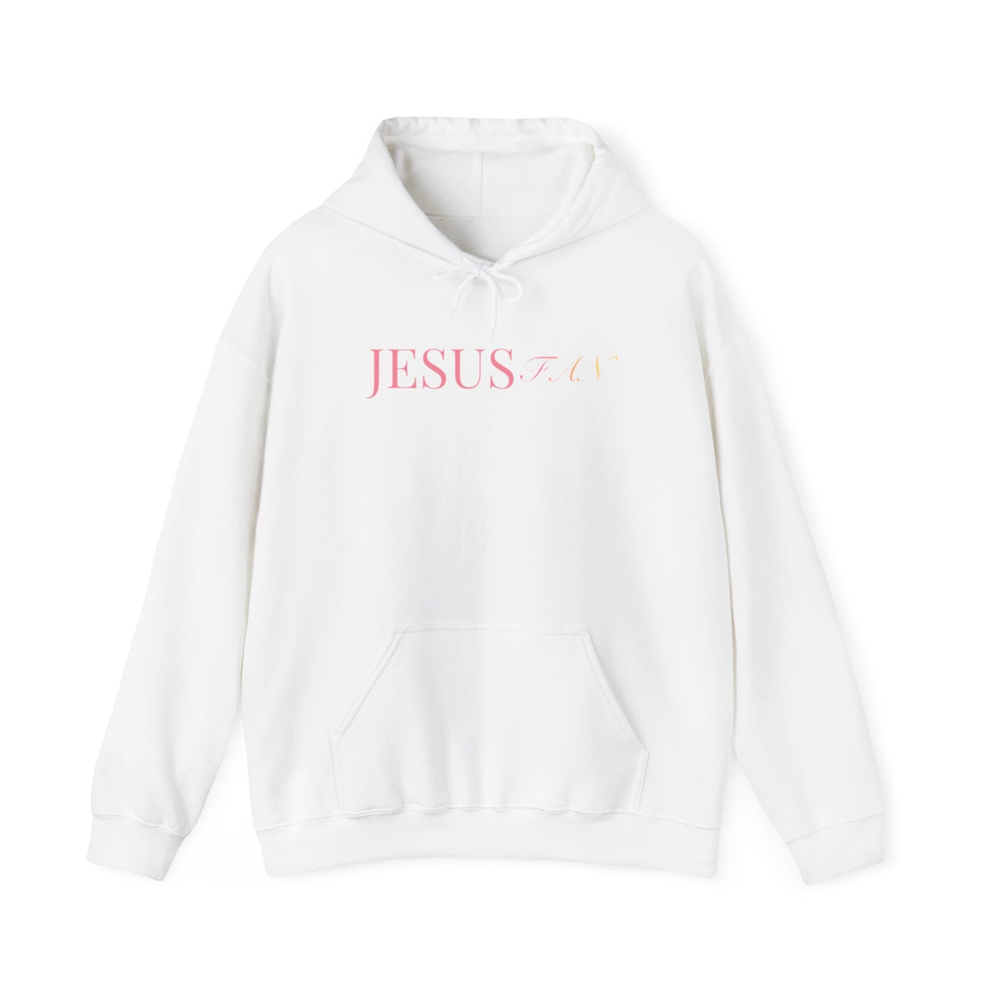 Jesus 24K Foil Hoodie — Christian Faith White Pullover