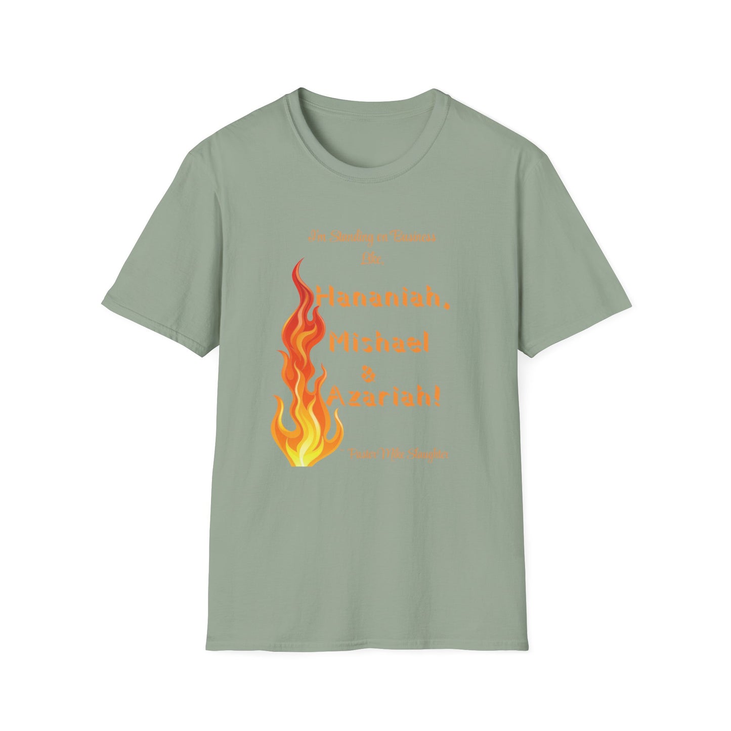 Daniel 3 Fire T-Shirt for Everyday Wear, Faith-Based Apparel, Christian Gift, Motivational Clothes, Unisex Softstyle Tee