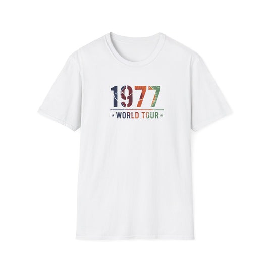 1977 World Tour T‑Shirt — Vintage Retro Birth Year Tee