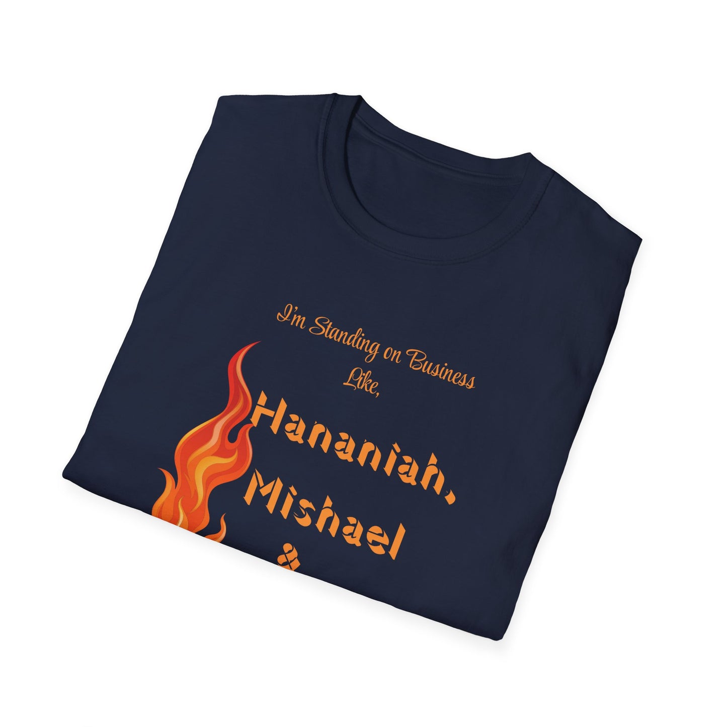 Daniel 3 Fire T-Shirt for Everyday Wear, Faith-Based Apparel, Christian Gift, Motivational Clothes, Unisex Softstyle Tee