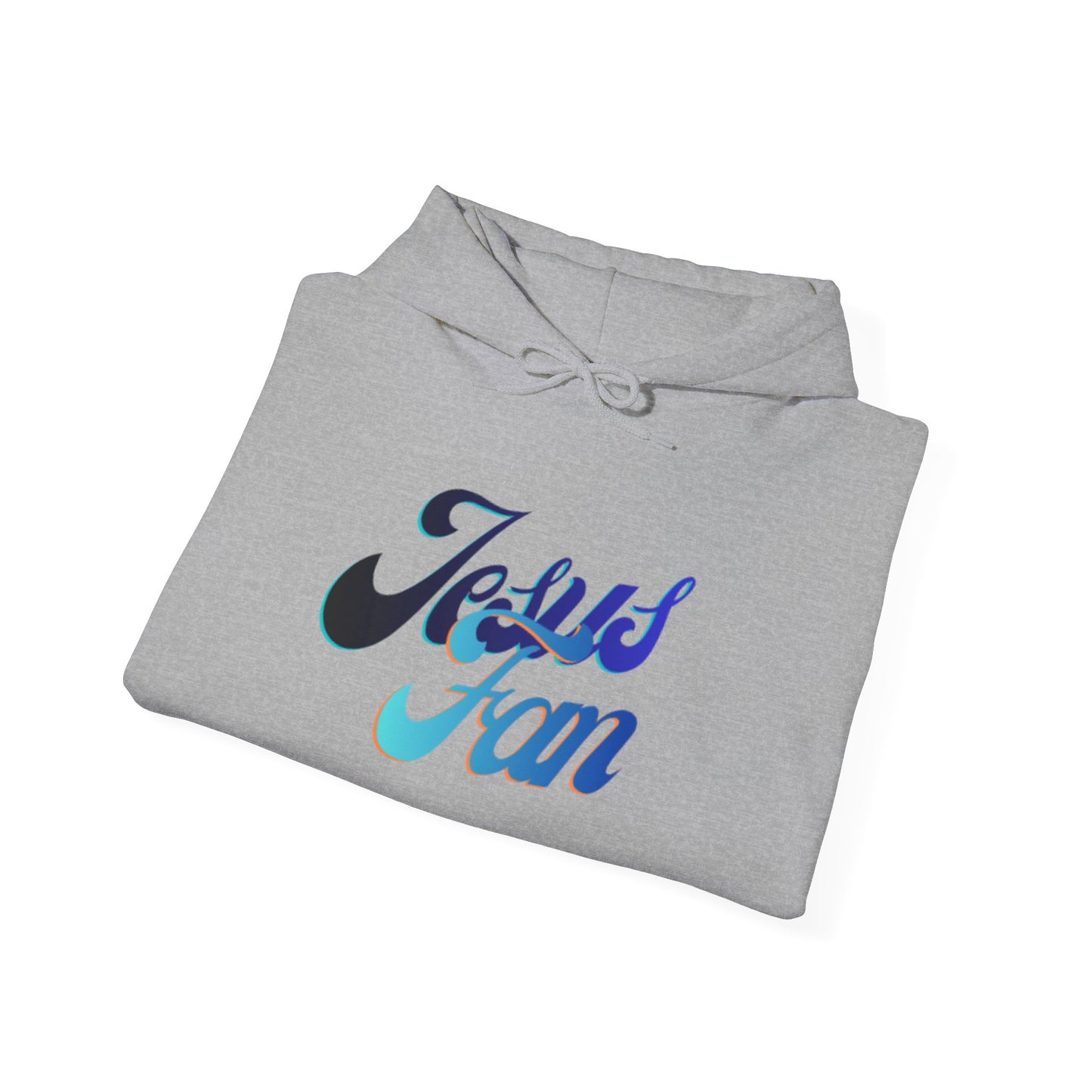 Jesus Fan Hoodie — Retro Script Christian Faith Pullover