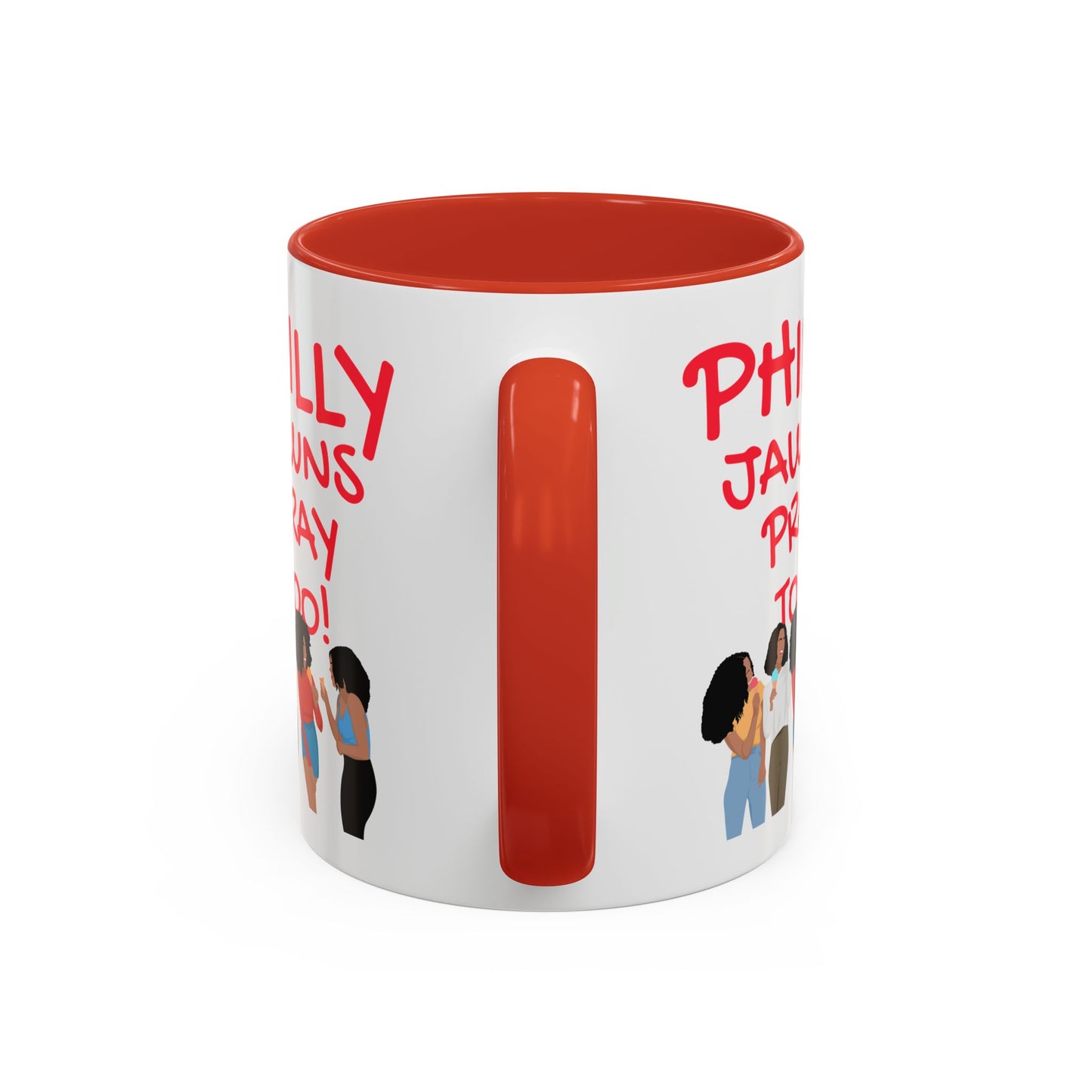Philly Jawns Pray Too Ceramic Accent Coffee Mug (11, 15oz)