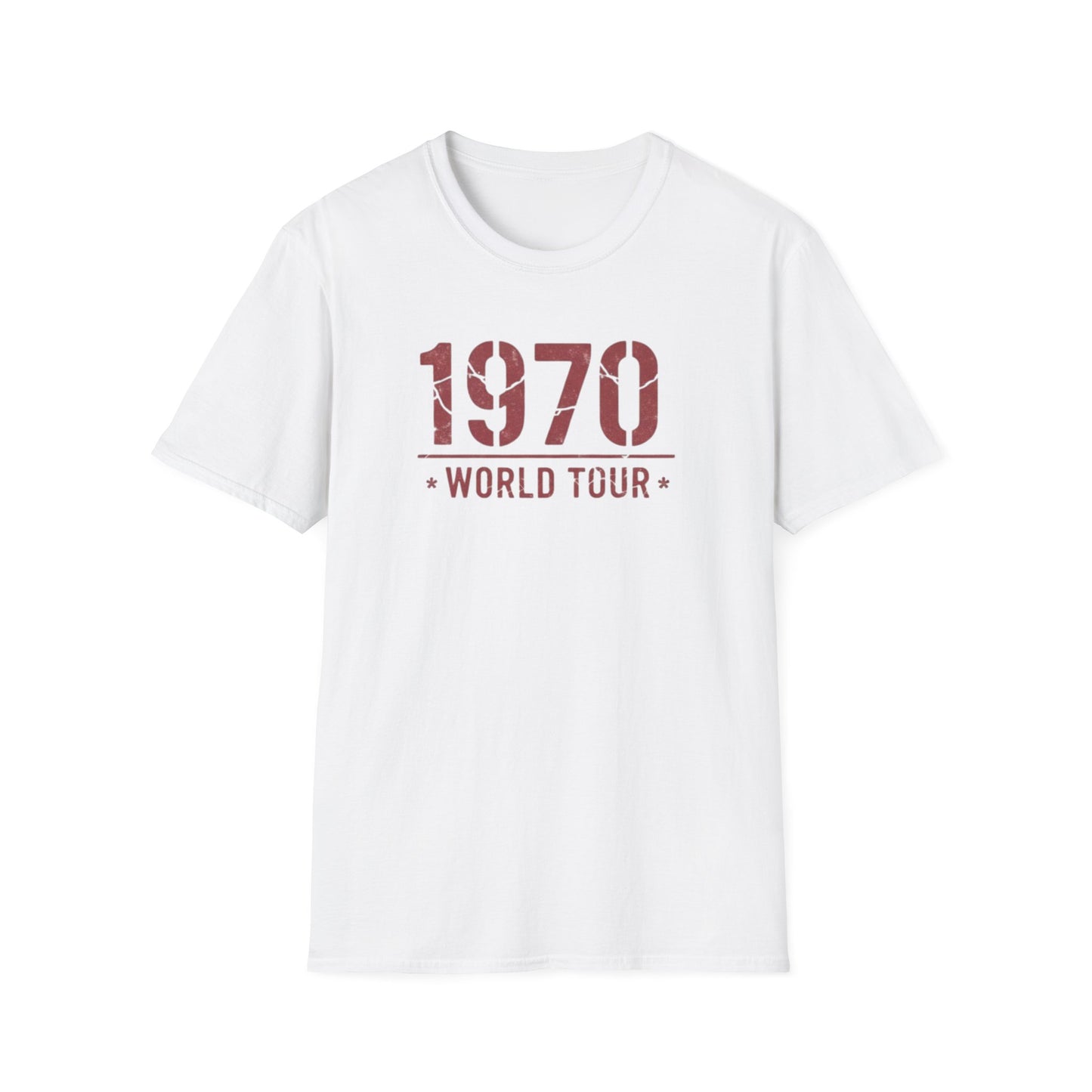 1970 World Tour T‑Shirt – Vintage Retro Concert Tee