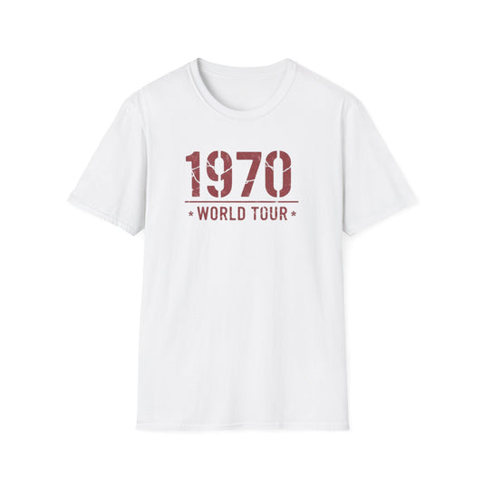 1970 World Tour T‑Shirt – Vintage Retro Concert Tee