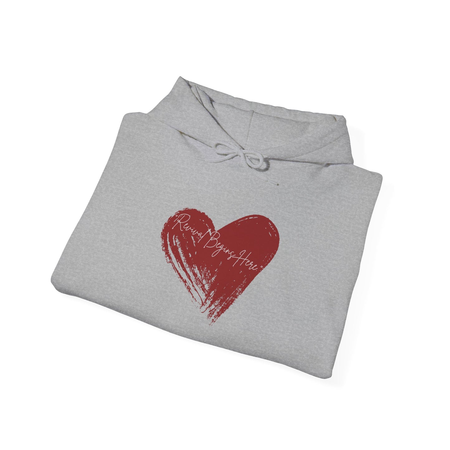 REVIVAL BEGINS HERE Unisex Hoodie - Cozy Sweater for Love Enthusiasts