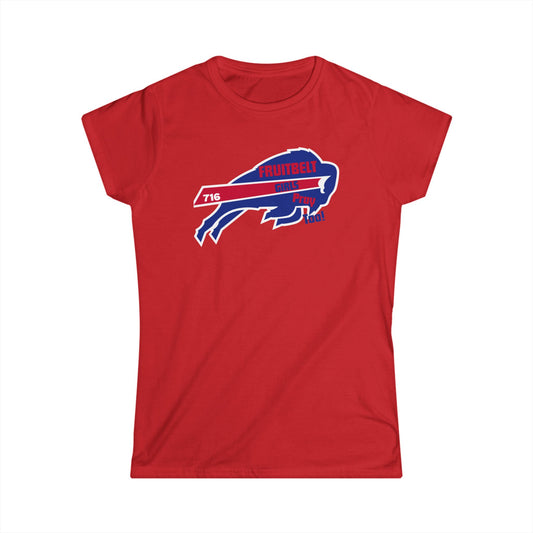 FRUITBELT GIRLS PRAY TOO! Buffalo Women's Tee, Softstyle Shirt, Football Fan Shirt, Team Spirit Apparel, Game Day Outfit, Gift for Sports Lovers