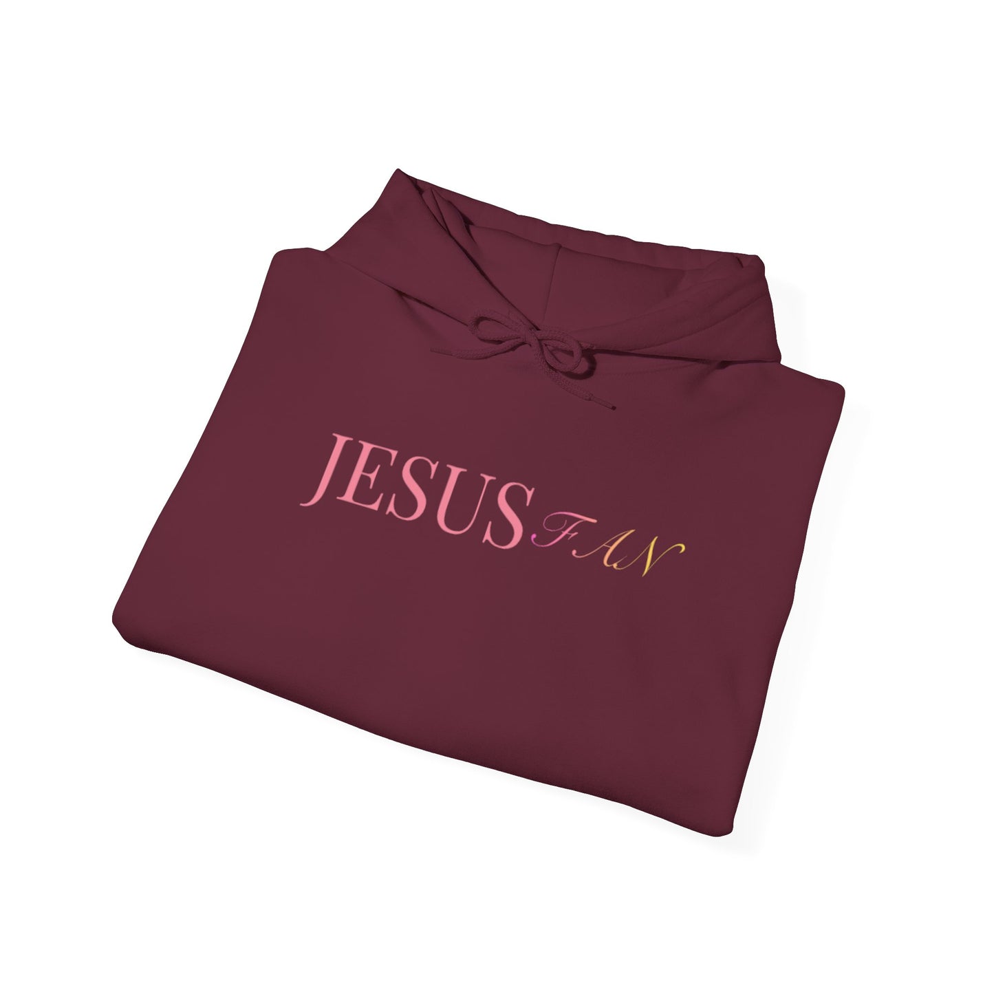 Jesus 24K Foil Hoodie — Christian Faith White Pullover