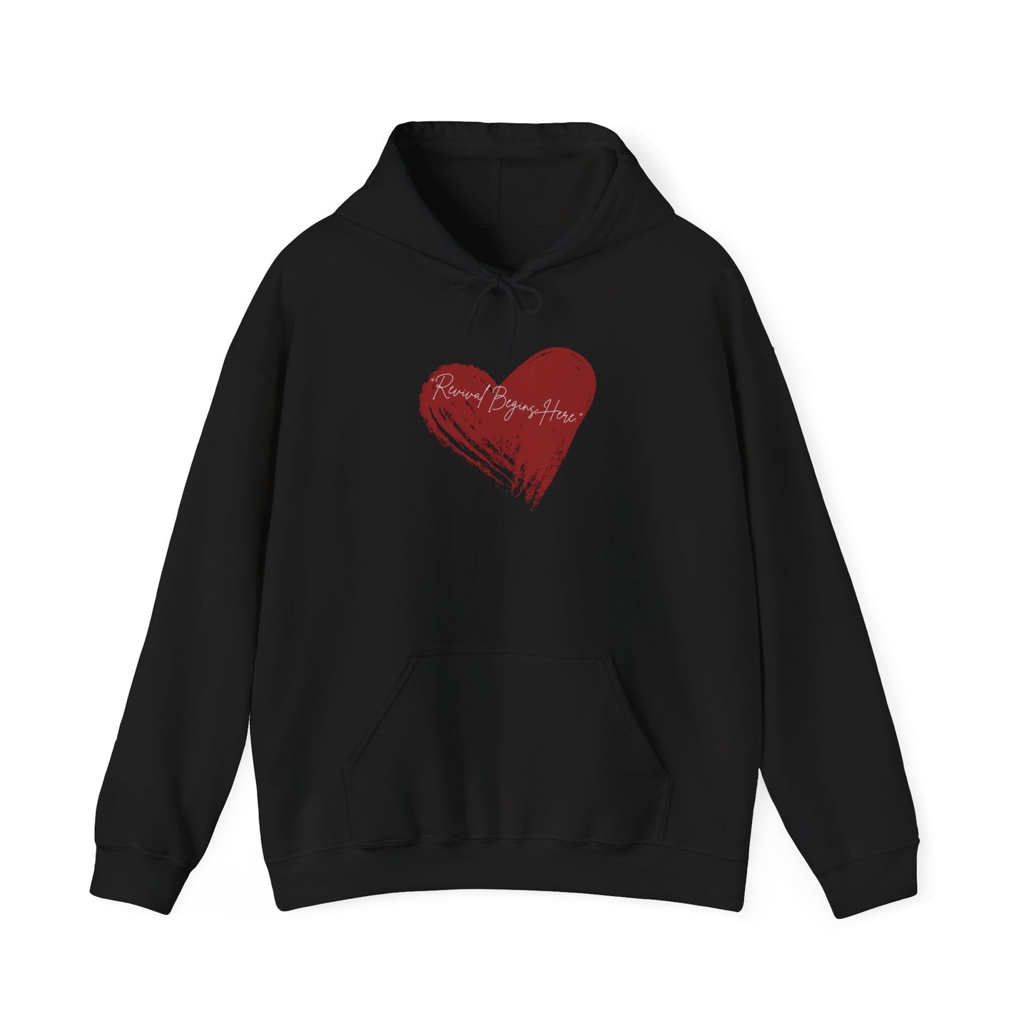 REVIVAL BEGINS HERE Unisex Hoodie - Cozy Sweater for Love Enthusiasts
