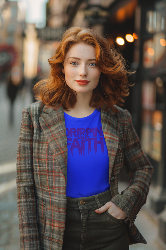 Drippin' with Faith Unisex Softstyle T-Shirt - Inspirational Everyday Wear