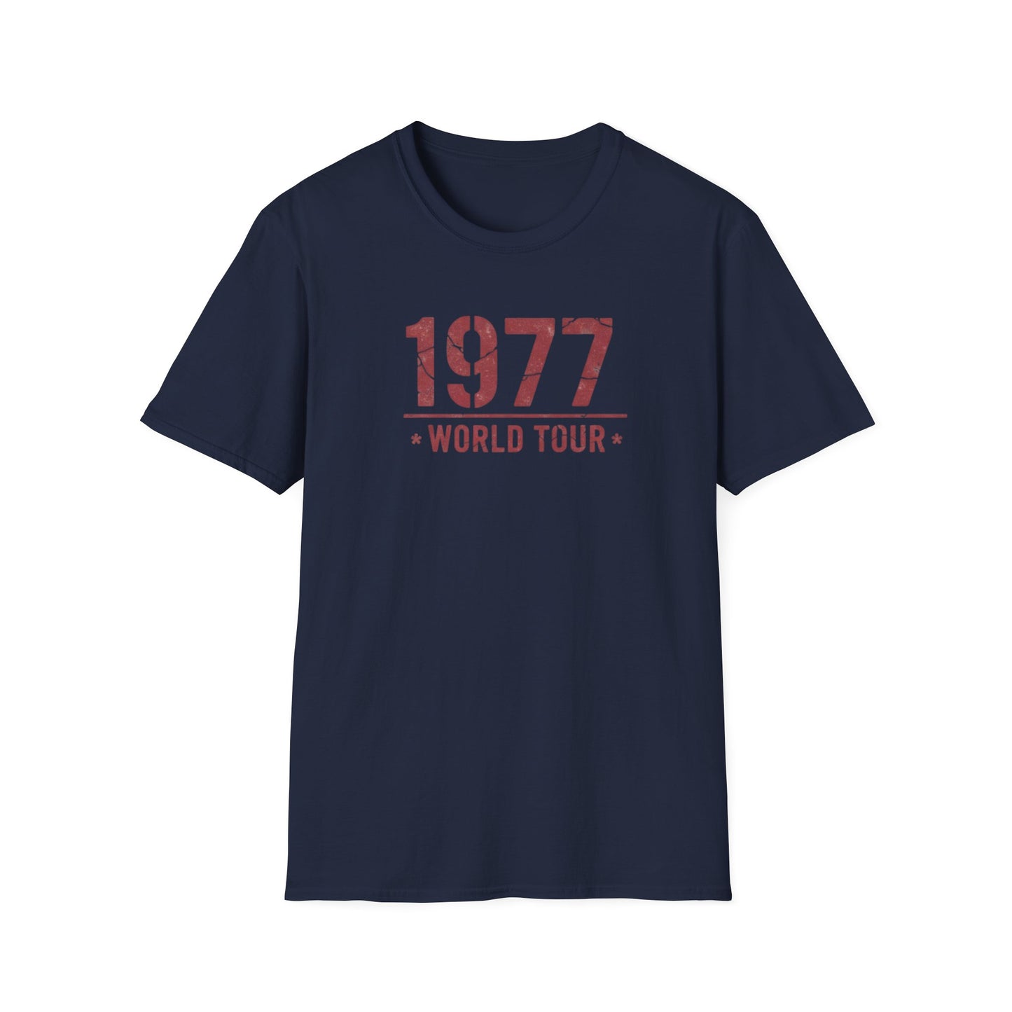 1977 World Tour T-Shirt — Vintage Retro Concert Tee