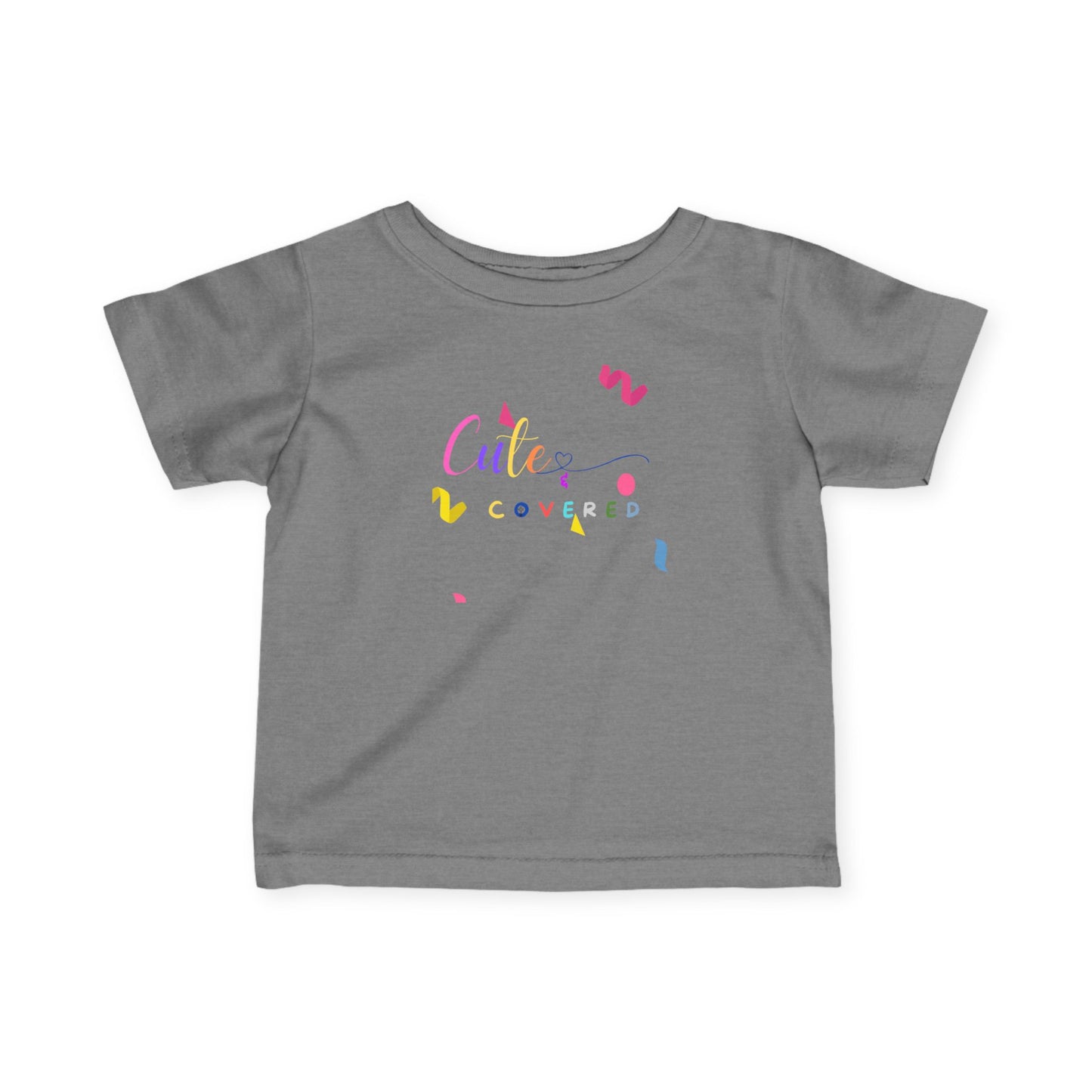 Cute and Covered Confetti Infant Fine Jersey Tee, Adorable Baby Shirt, Toddler T-Shirt, Birthday Gift, Everyday Wear