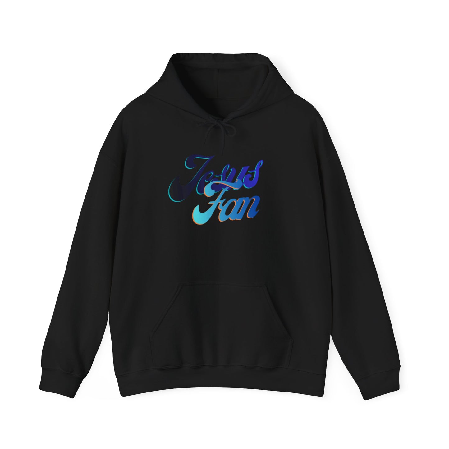 Jesus Fan Hoodie — Retro Script Christian Faith Pullover