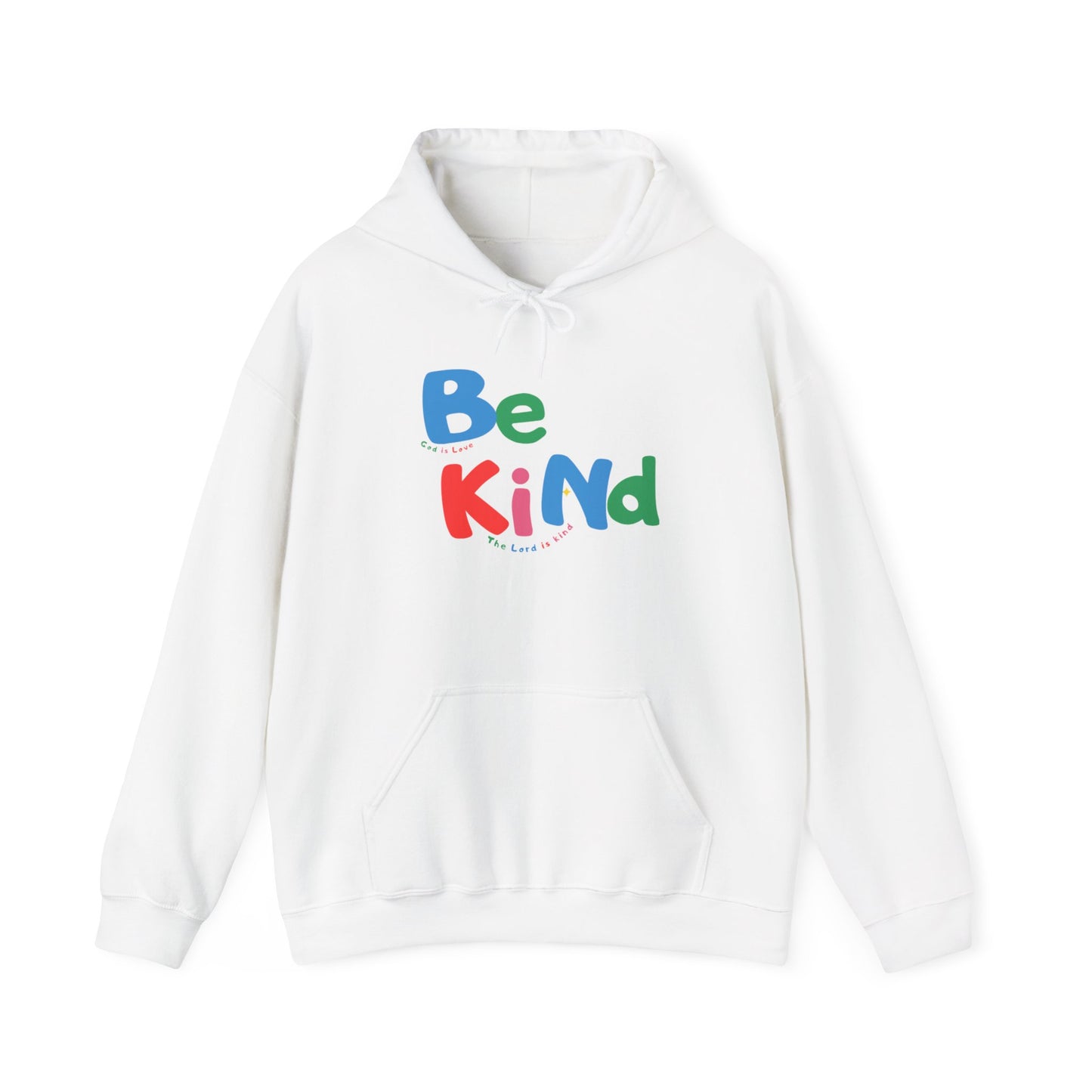 Be Kind Colorful Hoodie — Positive Message Casual Pullover