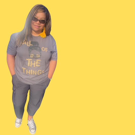 All of the Things Leopard Print Unisex Softstyle T-Shirt