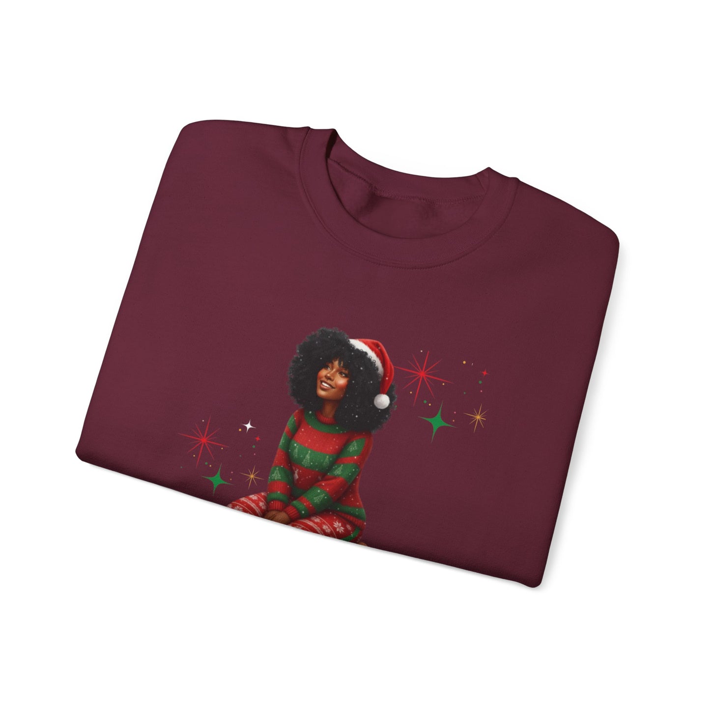 Just a girl... Jesus and CHRIST-mas Unisex Heavy Blend™ Crewneck Sweatshirt