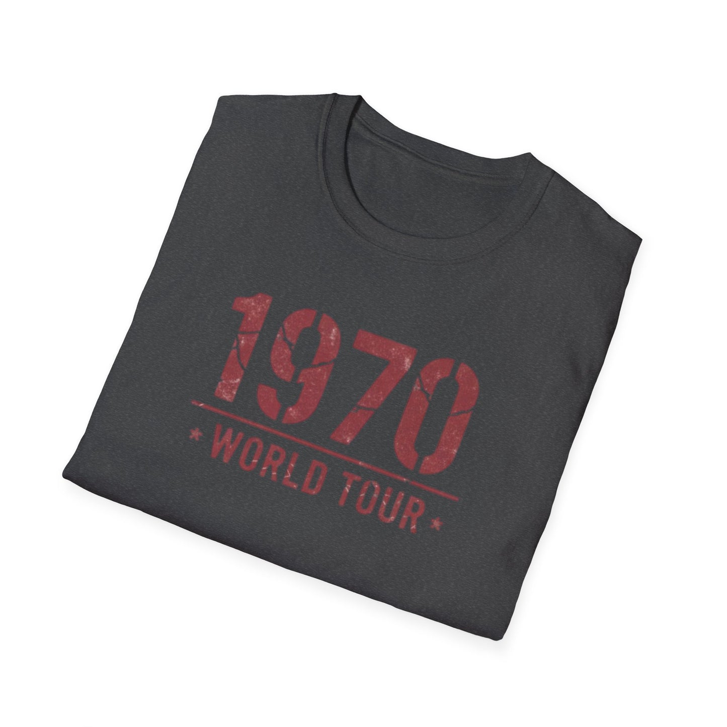 1970 World Tour T‑Shirt – Vintage Retro Concert Tee