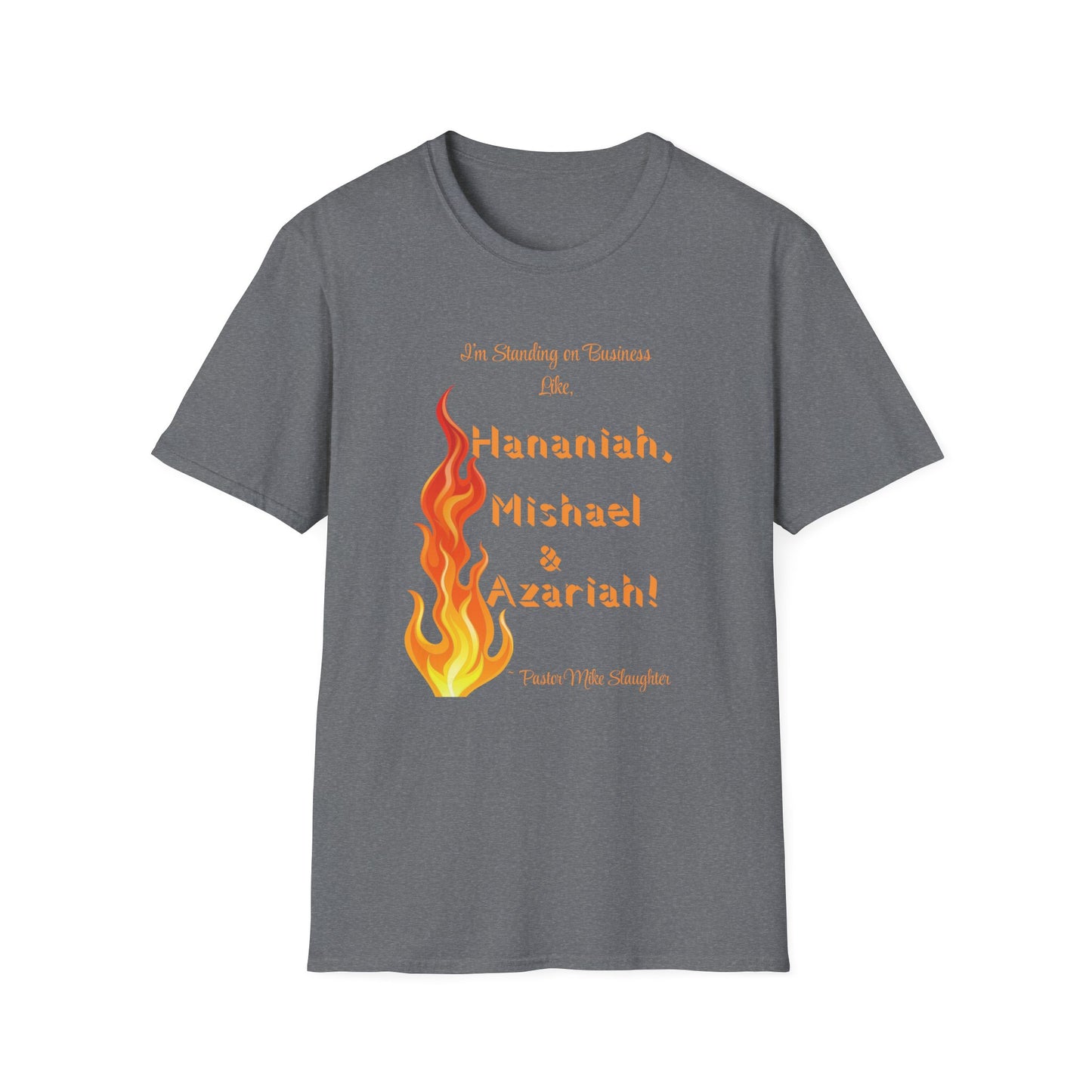 Daniel 3 Fire T-Shirt for Everyday Wear, Faith-Based Apparel, Christian Gift, Motivational Clothes, Unisex Softstyle Tee