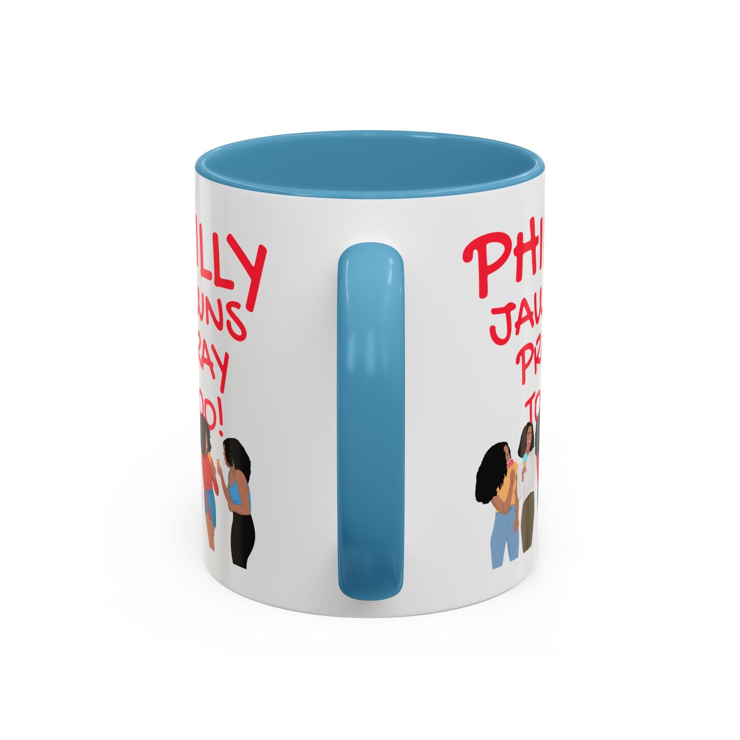 Philly Jawns Pray Too Ceramic Accent Coffee Mug (11, 15oz)