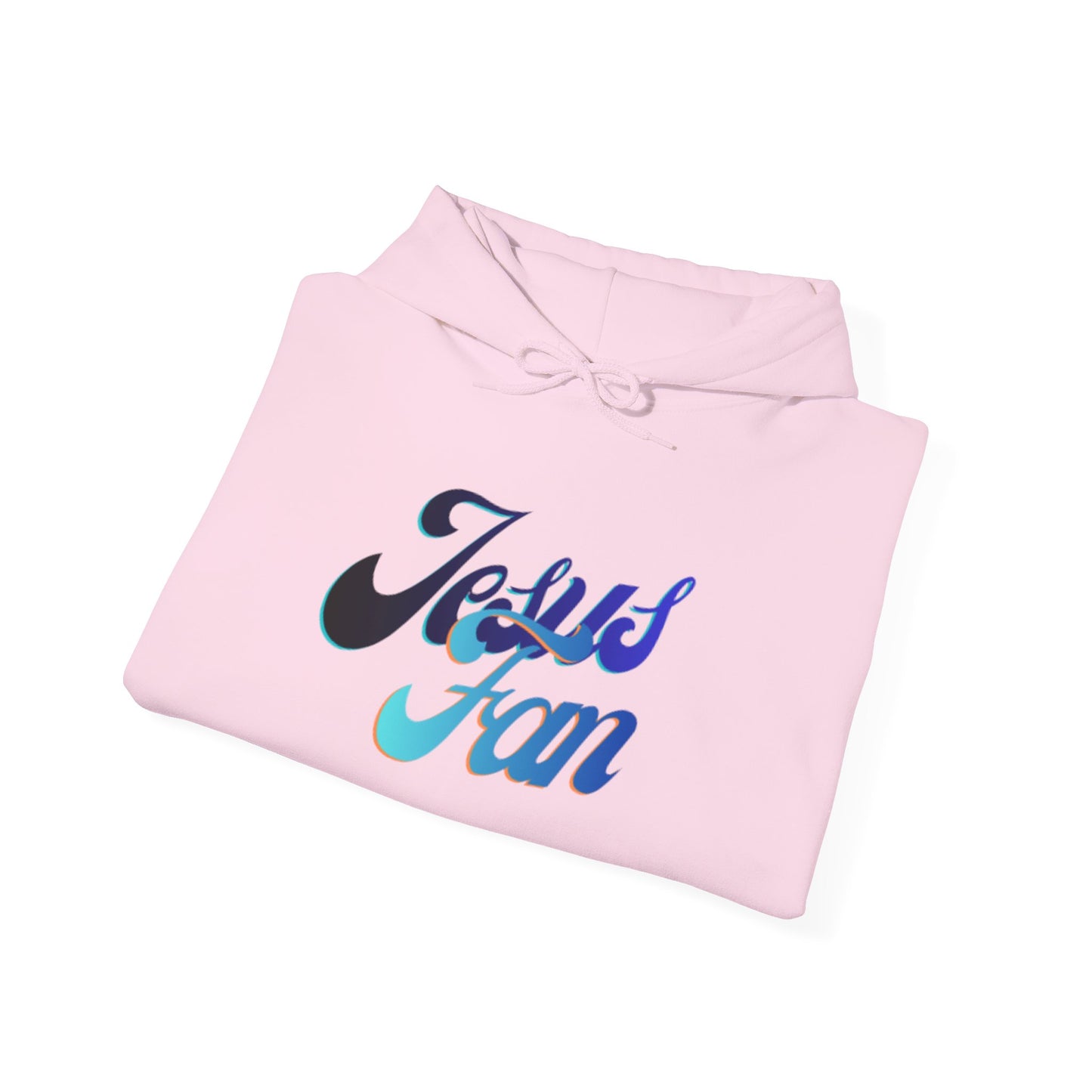 Jesus Fan Hoodie — Retro Script Christian Faith Pullover