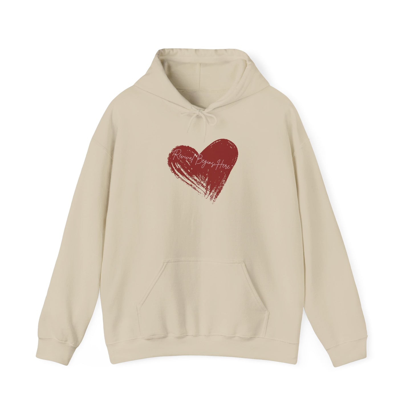 REVIVAL BEGINS HERE Unisex Hoodie - Cozy Sweater for Love Enthusiasts